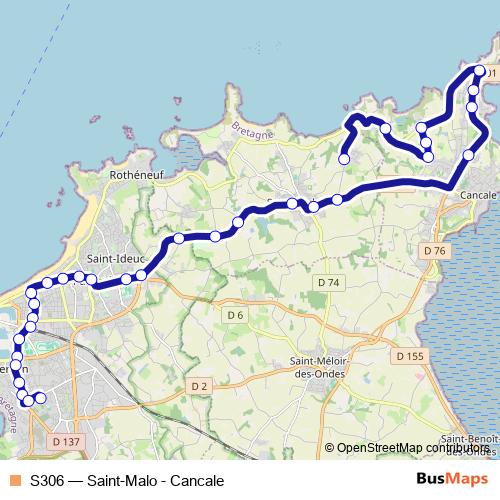 S306 bus Line Map
