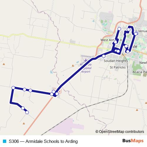 S306 bus Line Map