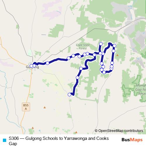 S306 bus Line Map