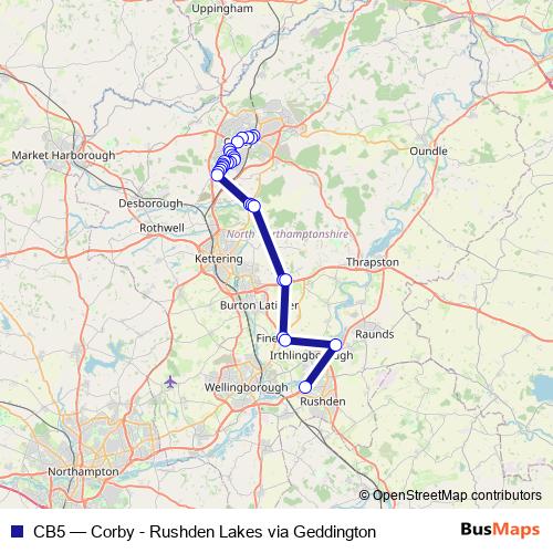 CB5 bus Line Map