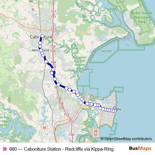 660 bus Line Map