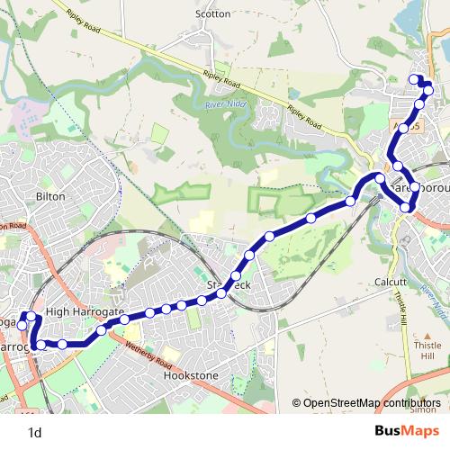 1d bus Line Map