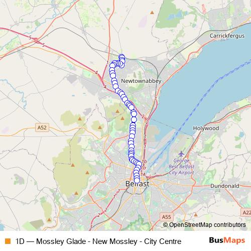 1D bus Line Map