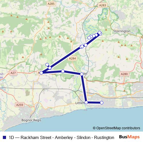 1D bus Line Map