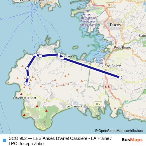 SCO 902 bus Line Map