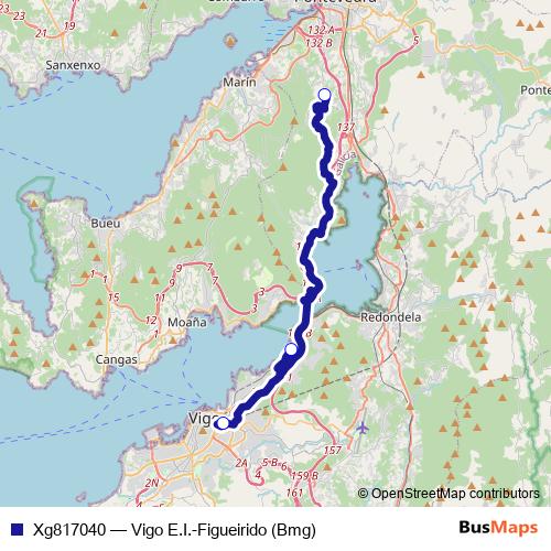Xg817040 bus Line Map