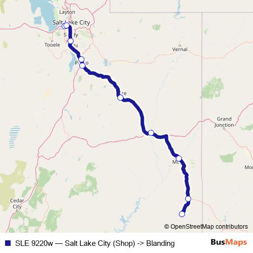 SLE 9220w bus Line Map