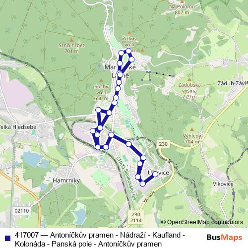 417007 trolleybus Line Map