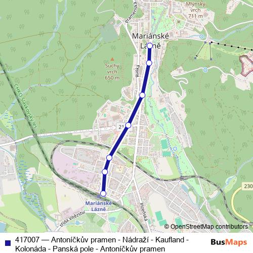 417007 trolleybus Line Map