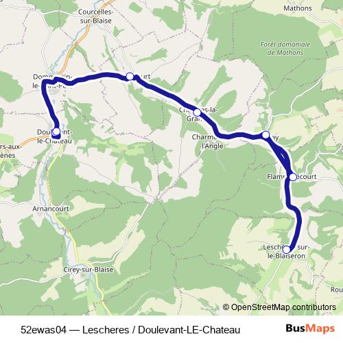 52ewas04 bus Line Map
