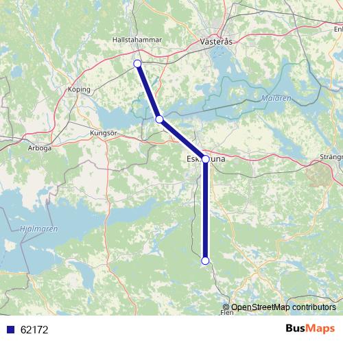 62172 bus Line Map