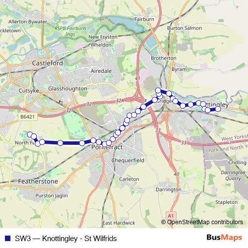 SW3 bus Line Map