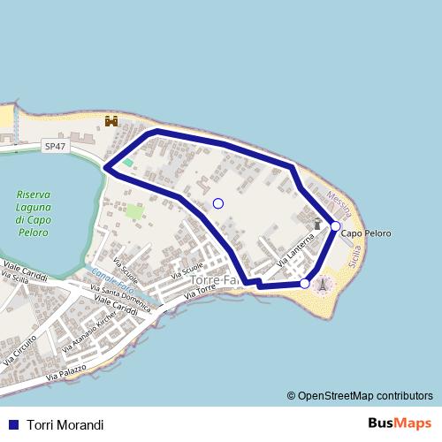 Torri Morandi bus Line Map