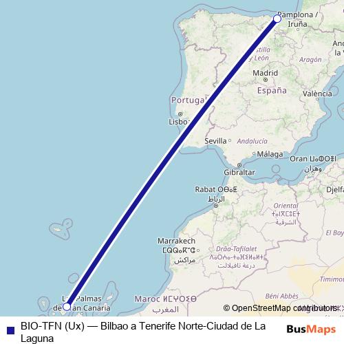 BIO-TFN (Ux) air Line Map