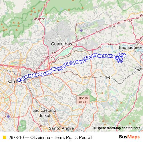 2678-10 bus Line Map