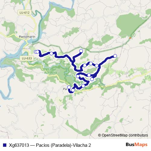 Xg637013 bus Line Map