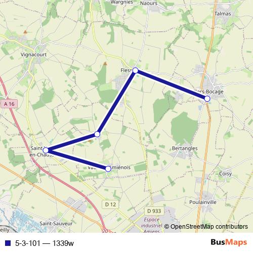 5-3-101 bus Line Map