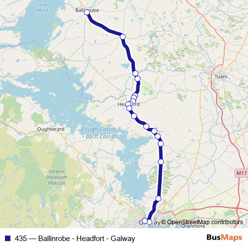 435 bus Line Map