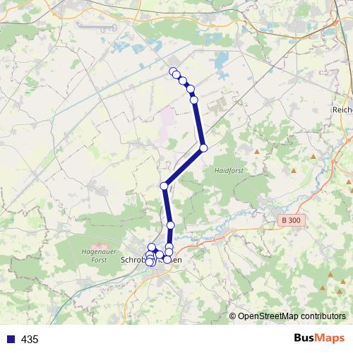 435 bus Line Map