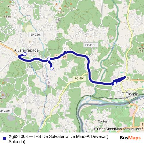 Xg621008 bus Line Map