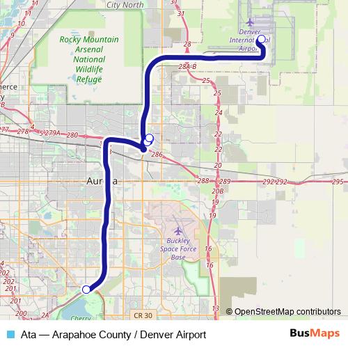 Ata bus Line Map