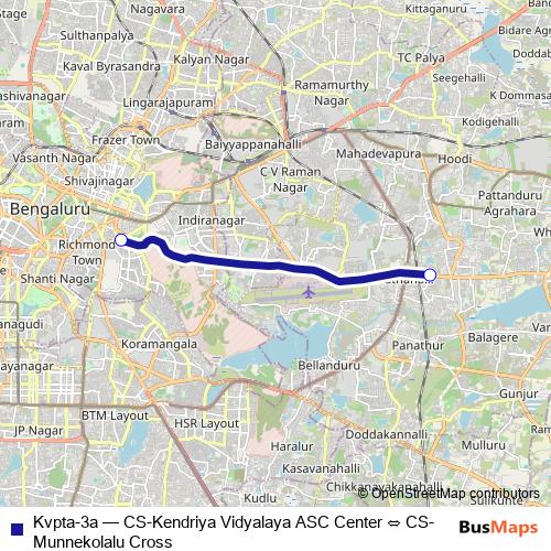 Kvpta-3a bus Line Map