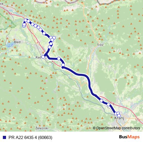 PR A22 6435 4 (60663) bus Line Map