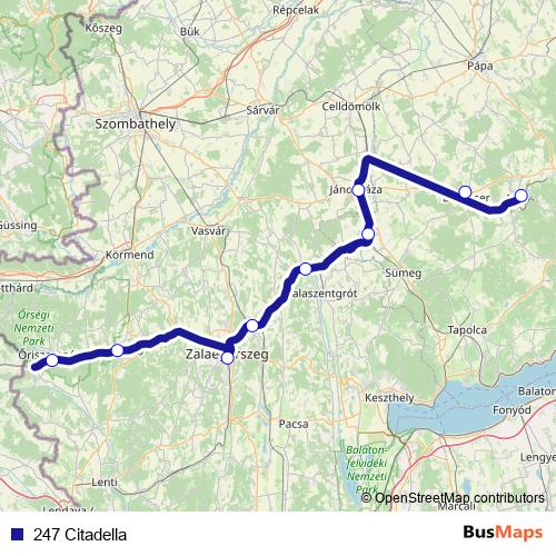 247 Citadella rail Line Map