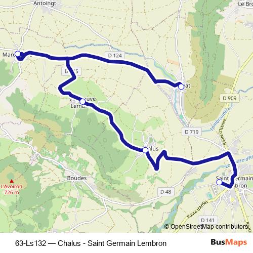 63-Ls132 bus Line Map
