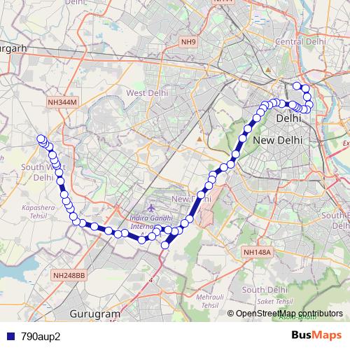 790aup2 bus Line Map