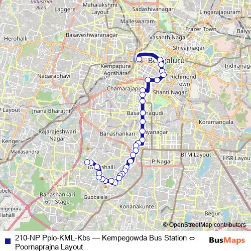 210-NP Pplo-KML-Kbs bus Line Map