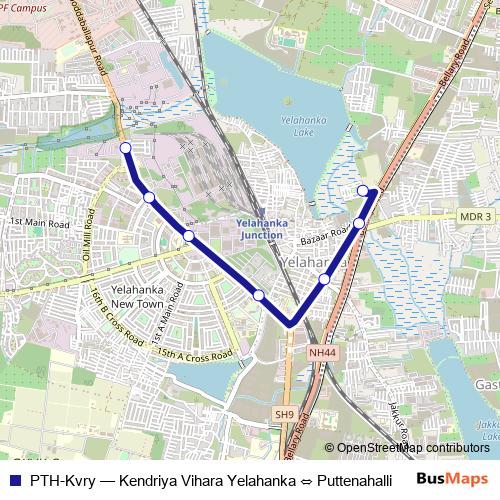 PTH-Kvry bus Line Map