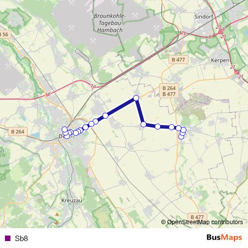 Sb8 monorail Line Map