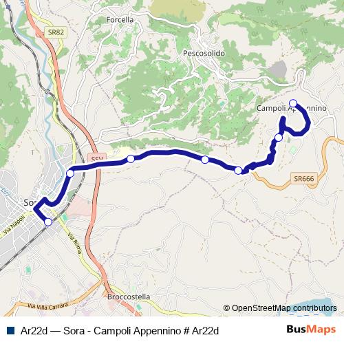 Ar22d bus Line Map