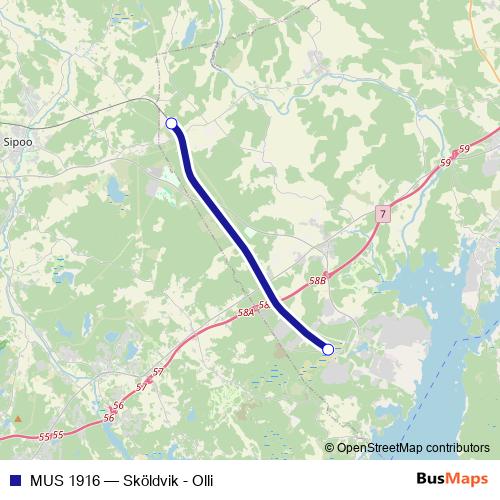 MUS 1916 rail Line Map