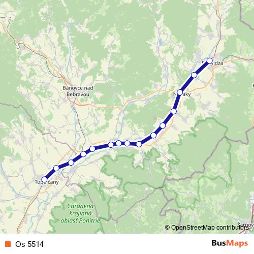 Os 5514 rail Line Map