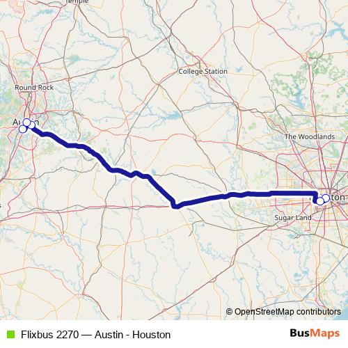 Flixbus 2270 bus Line Map