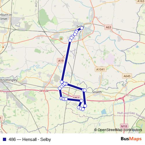 486 bus Line Map