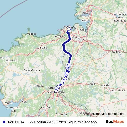 Xg817014 bus Line Map