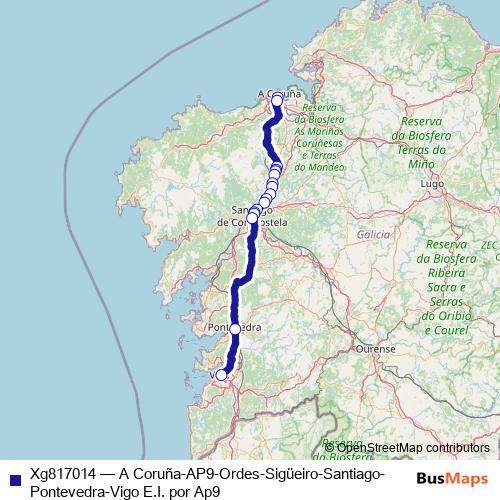 Xg817014 bus Line Map