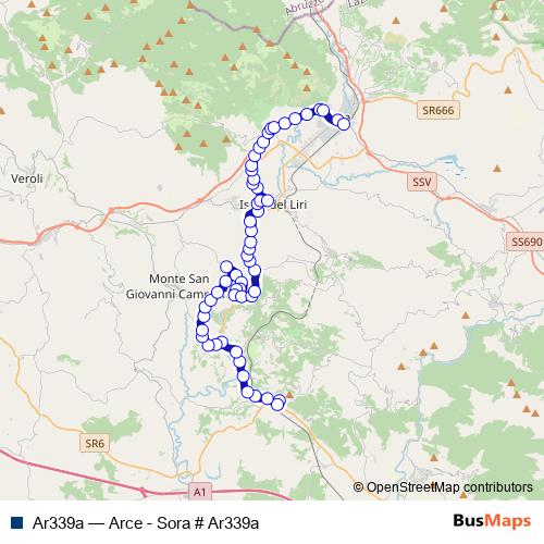 Ar339a bus Line Map