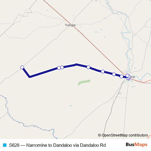 S628 bus Line Map