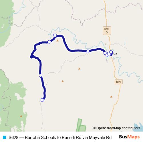 S628 bus Line Map
