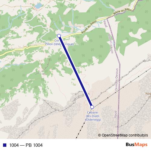 1004 cable-car Line Map