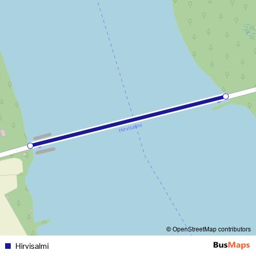 Hirvisalmi ferry Line Map