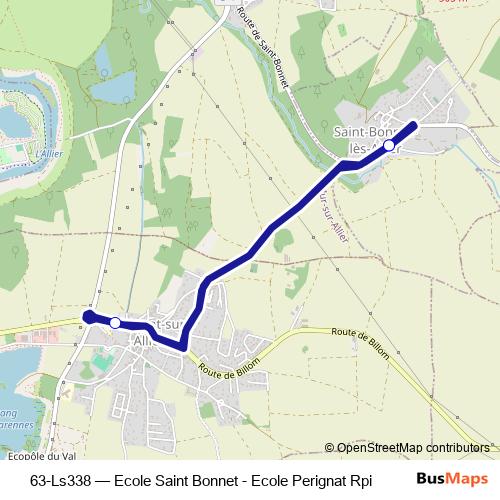63-Ls338 bus Line Map