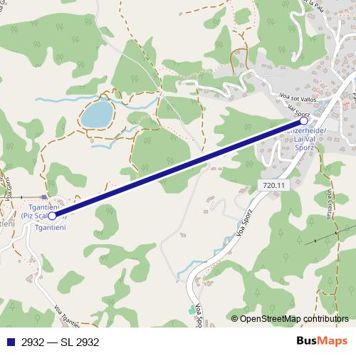 2932 cable-car Line Map