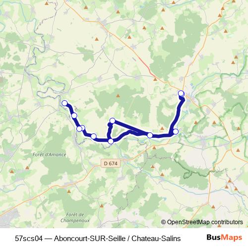 57scs04 bus Line Map