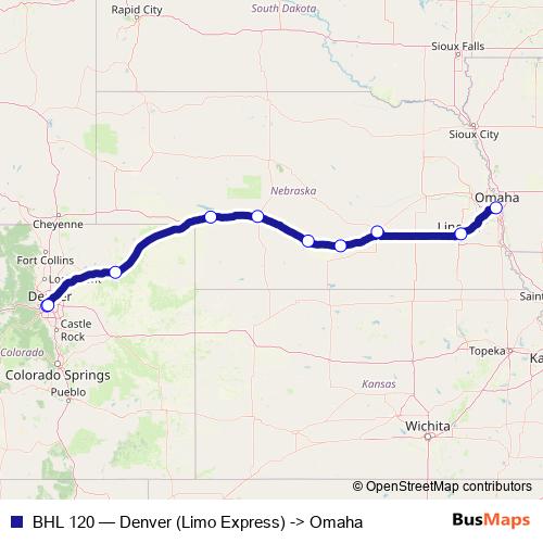 BHL 120 bus Line Map