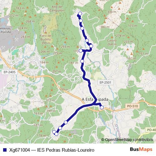 Xg671004 bus Line Map